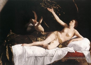 Danae femme Nu Orazio Gentileschi Peinture à l'huile